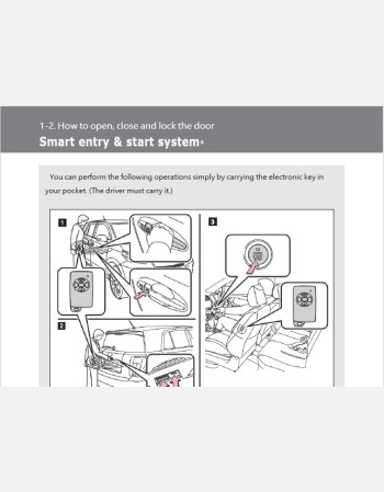 toyota ist 2011-2012 owners manual in english